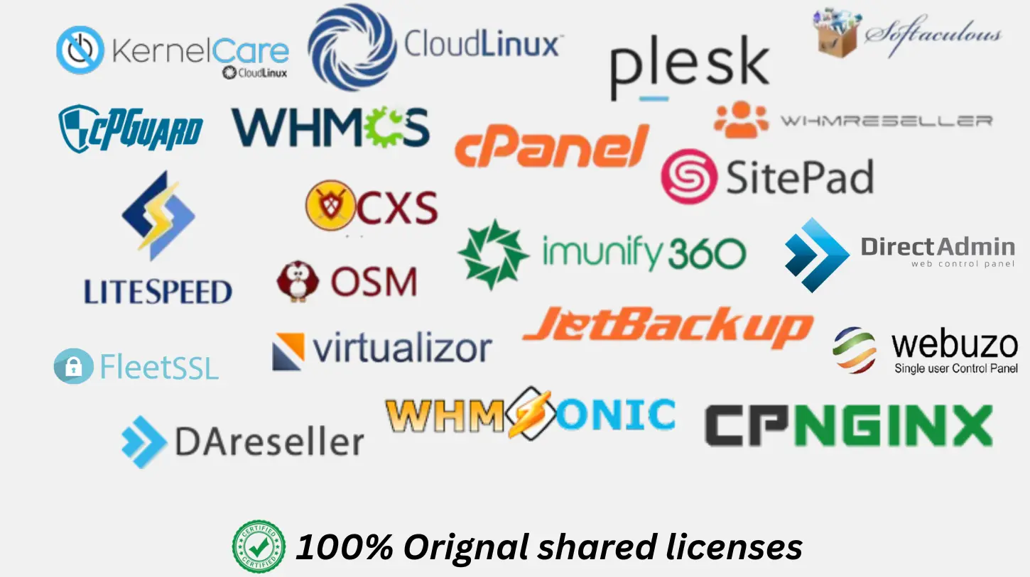 cPanel with free licenses, CloudLinux and Imunify360